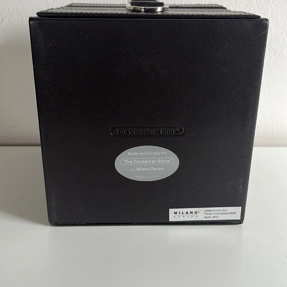 Brown Three Drawer Container Store Jewelry Box